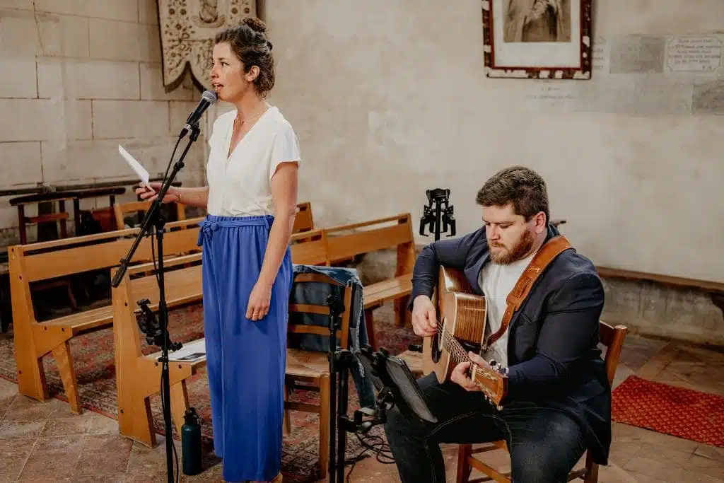 Deux artistes complices pour une cérémonie tout en musique