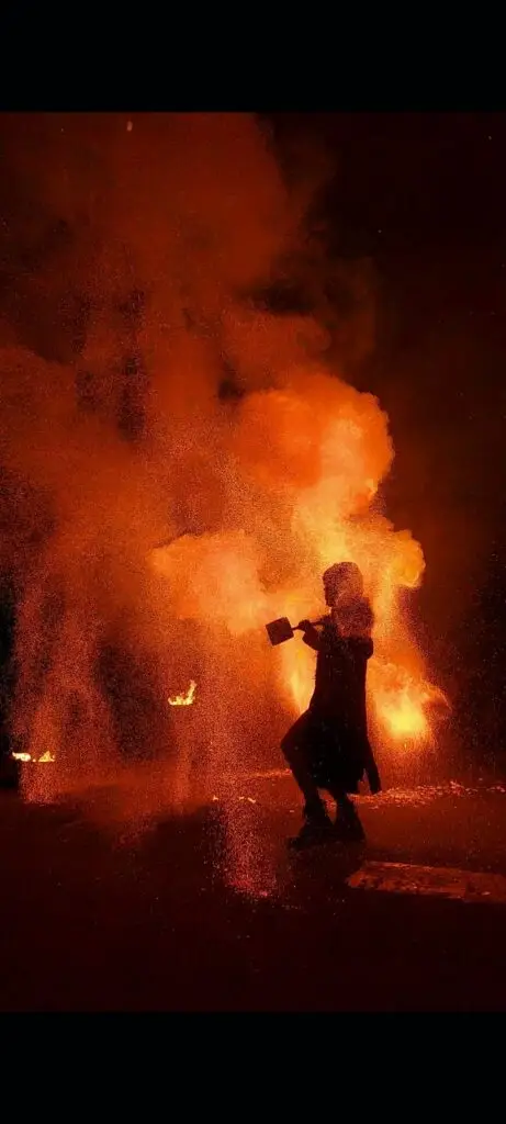 Cracheuse de feu pour événement